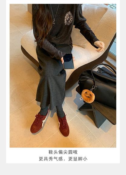 2025Women's Autumn Lace-Up Low-Top Sneakers（Upper Height Less10cm)Rubber