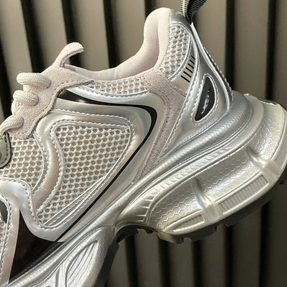 2024Spring Low-Top（Upper Height Less10cm)Rubber lace-up cross strap women's sneakers