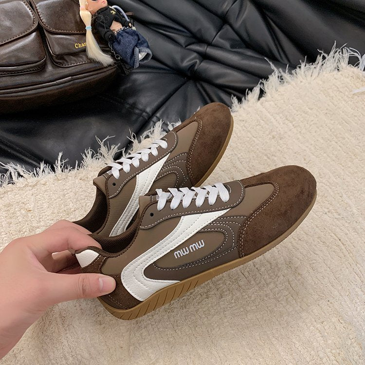 2025Autumn Low Top（Upper Height Less10cm)Sports Shoes Rubber Women's Lace-Up