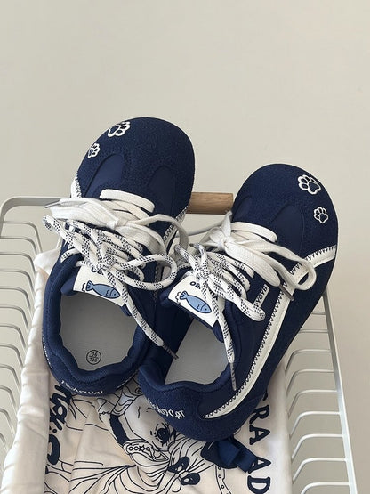 2025Autumn rubber sneakers low-top（Upper Height Less10cm)Lace-up Women