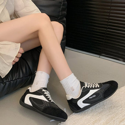 2025Autumn Low Top（Upper Height Less10cm)Sports Shoes Rubber Women's Lace-Up