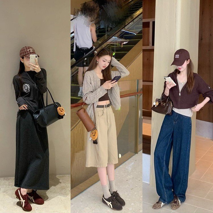 2025Women's Autumn Lace-Up Low-Top Sneakers（Upper Height Less10cm)Rubber