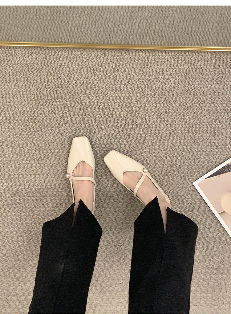 Women's Flat Shoes2023Spring, Autumn, Summer New Versatile Design Mary Jane Women's Shoes Gentle Style Evening Shoes