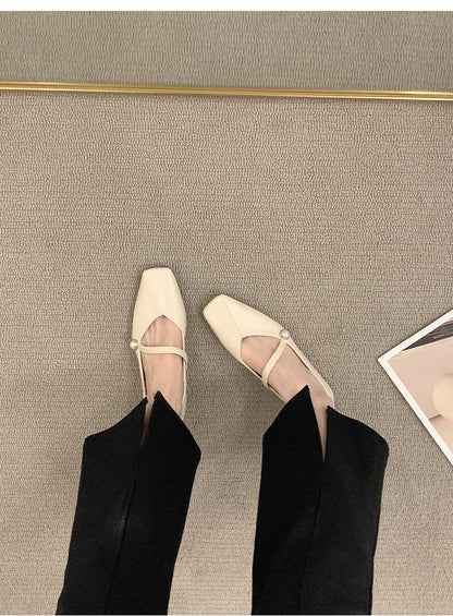 Women's Flat Shoes2023Spring, Autumn, Summer New Versatile Design Mary Jane Women's Shoes Gentle Style Evening Shoes