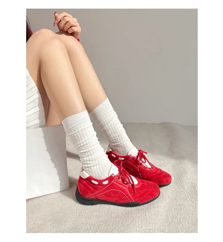 2025Spring Low-Top（Upper Height Less10cm)Rubber lace-up sneakers for women