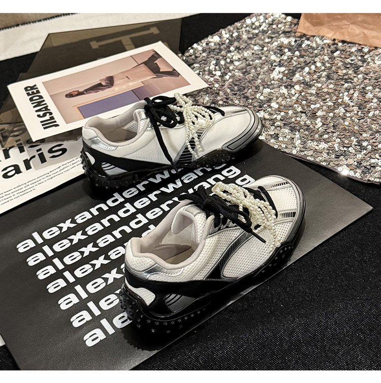 2025Women's Low-Cut Summer Sneakers（Upper Height Less10cm)Sports Shoes Lace Rubber