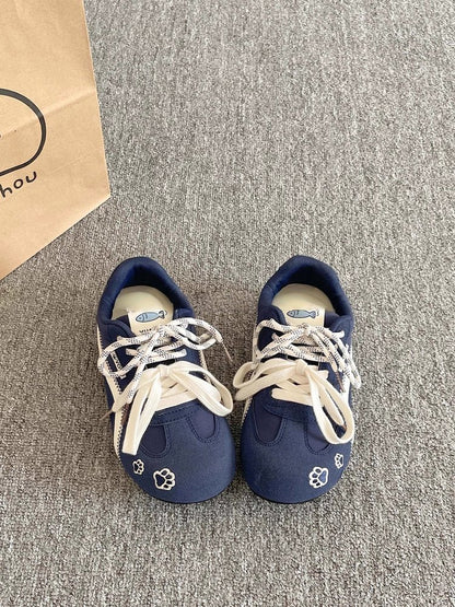 2025Autumn rubber sneakers low-top（Upper Height Less10cm)Lace-up Women