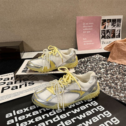 2025Women's Low-Cut Summer Sneakers（Upper Height Less10cm)Sports Shoes Lace Rubber