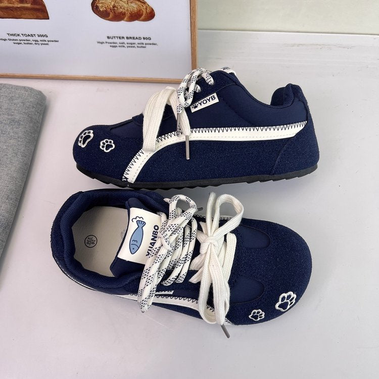 2025Autumn rubber sneakers low-top（Upper Height Less10cm)Lace-up Women