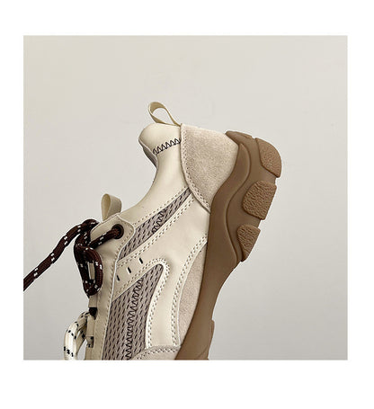 2025New Retro Jogging Shoes for Women, Casual Sports Shoes, Student Shoes, Color Block Single Shoes for Women