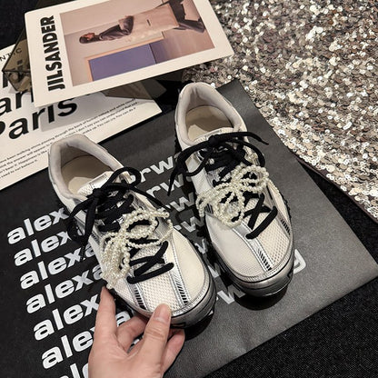 2025Women's Low-Cut Summer Sneakers（Upper Height Less10cm)Sports Shoes Lace Rubber