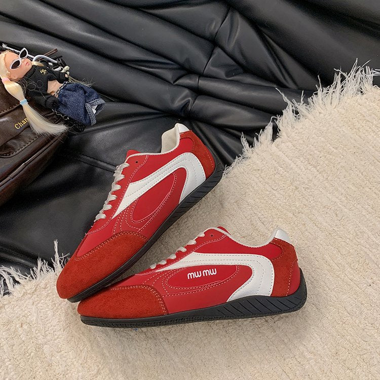 2025Autumn Low Top（Upper Height Less10cm)Sports Shoes Rubber Women's Lace-Up