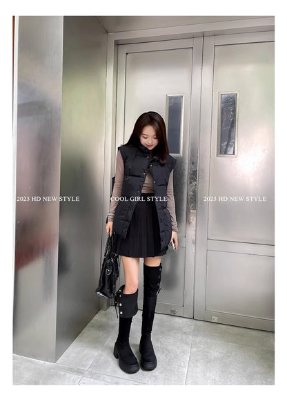 2025New Retro Small Western Boots for Women, Autumn and Winter Fleece-Lined Over-the-Knee Long Boots, Brown Long Boots, Riding Boots