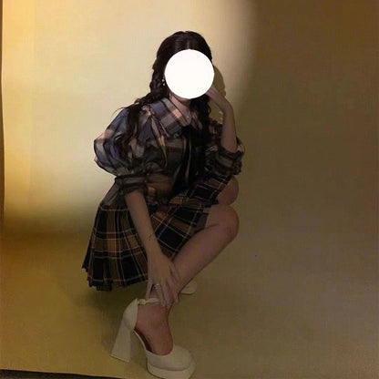 Yu Shuxin Style White High Heels Chunky Heel Petite Vintage Shoes Waterproof Platform Mary Jane Shoes