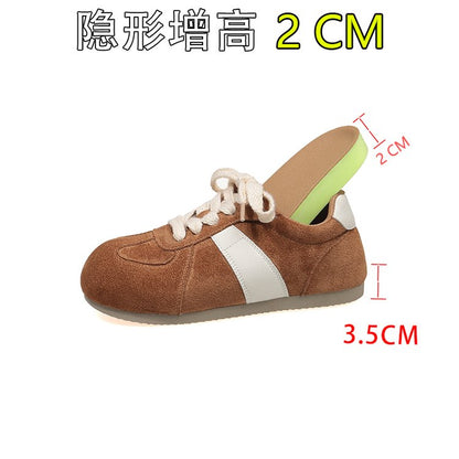 2025Autumn women's rubber sneakers with laces, low-top（Upper Height Less10cm)