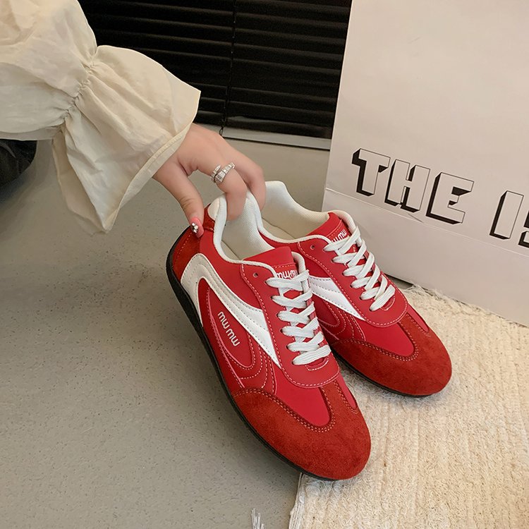 2025Autumn Low Top（Upper Height Less10cm)Sports Shoes Rubber Women's Lace-Up