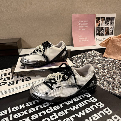 2025Women's Low-Cut Summer Sneakers（Upper Height Less10cm)Sports Shoes Lace Rubber