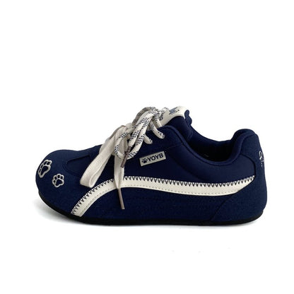 2025Autumn rubber sneakers low-top（Upper Height Less10cm)Lace-up Women