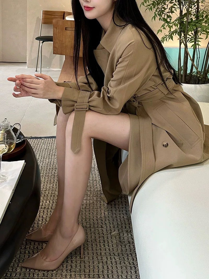 Nude High Heels Women2024Autumn New Red Sole Side Hollow Pointed Toe Sexy Versatile Professional Stiletto Heels