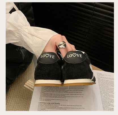 2025Spring Summer New Grape Mom Wang Yibo Same Style Asymmetric Large Toe Lace-up Casual Style Jogging Shoes