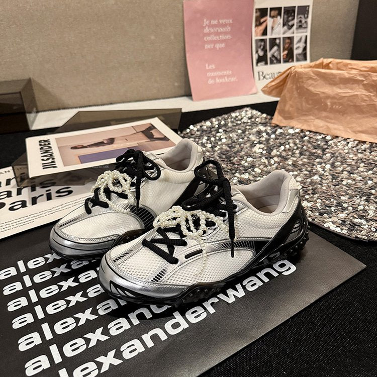 2025Women's Low-Cut Summer Sneakers（Upper Height Less10cm)Sports Shoes Lace Rubber