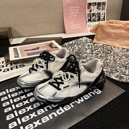 2025Women's Low-Cut Summer Sneakers（Upper Height Less10cm)Sports Shoes Lace Rubber