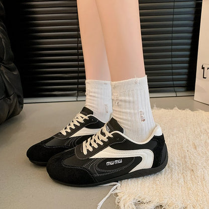 2025Autumn Low Top（Upper Height Less10cm)Sports Shoes Rubber Women's Lace-Up