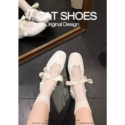 2025Summer rubber sneakers for women with lace-up low-top（Upper Height Less10cm)