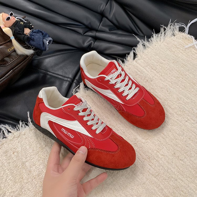 2025Autumn Low Top（Upper Height Less10cm)Sports Shoes Rubber Women's Lace-Up