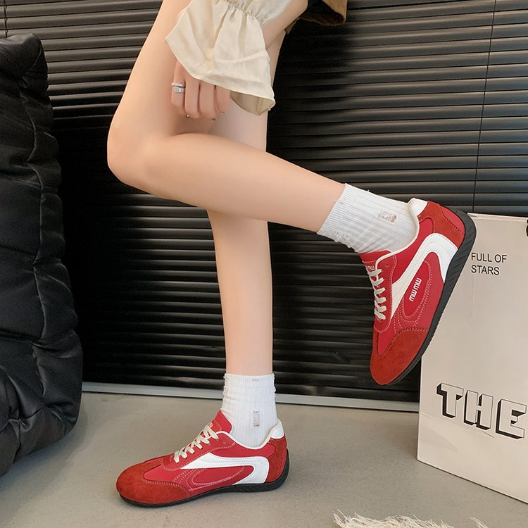 2025Autumn Low Top（Upper Height Less10cm)Sports Shoes Rubber Women's Lace-Up