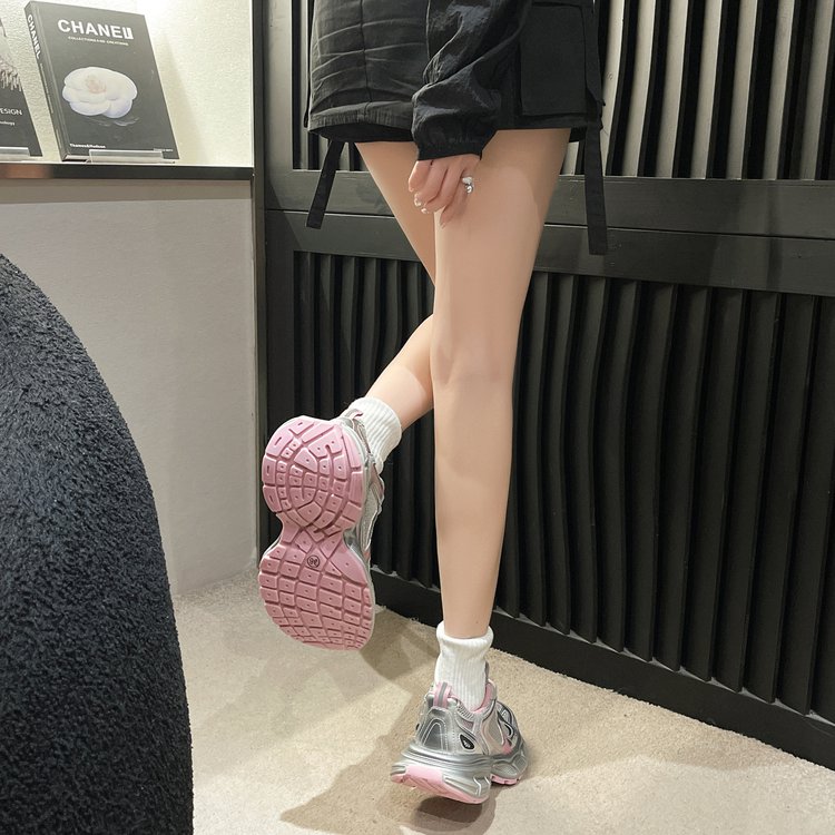 2024Spring Low-Top（Upper Height Less10cm)Rubber lace-up cross strap women's sneakers