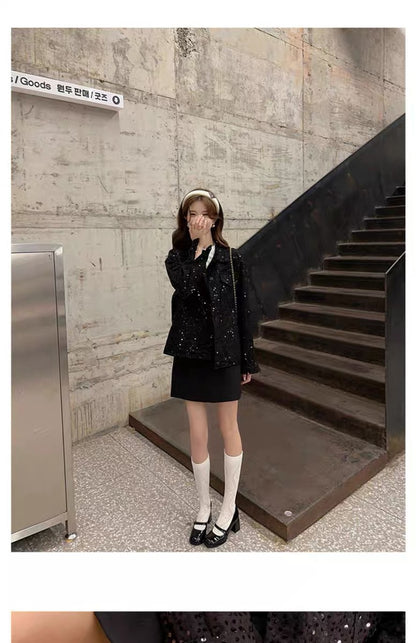 Mary Jane High Heels2023New Year's New Small Thick Heel French Style One-Strap Retro Single Shoes