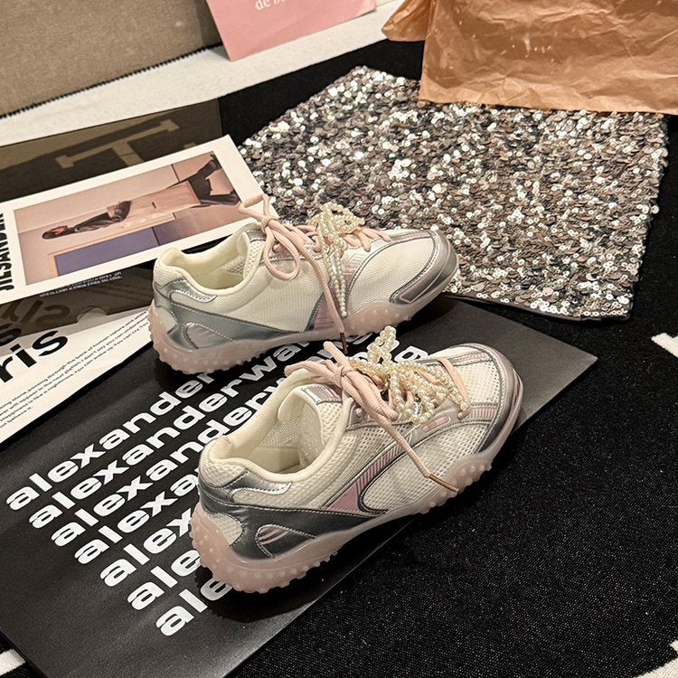 2025Women's Low-Cut Summer Sneakers（Upper Height Less10cm)Sports Shoes Lace Rubber