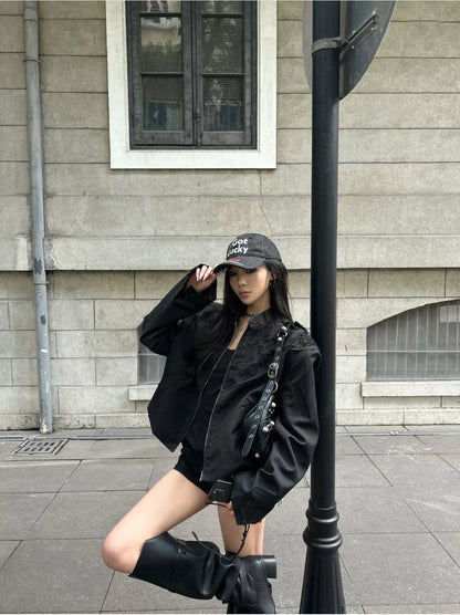 Korean Style Large Tube Pile Boots for Women with Chunky Heels, Over-the-Knee Boots2024Autumn Belt Buckle Western Boots Fashion Long Boots