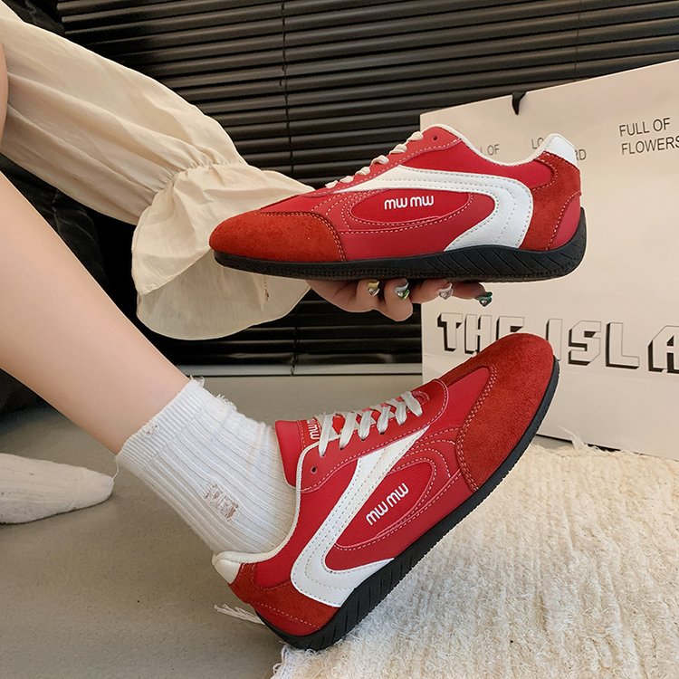 2025Autumn Low Top（Upper Height Less10cm)Sports Shoes Rubber Women's Lace-Up