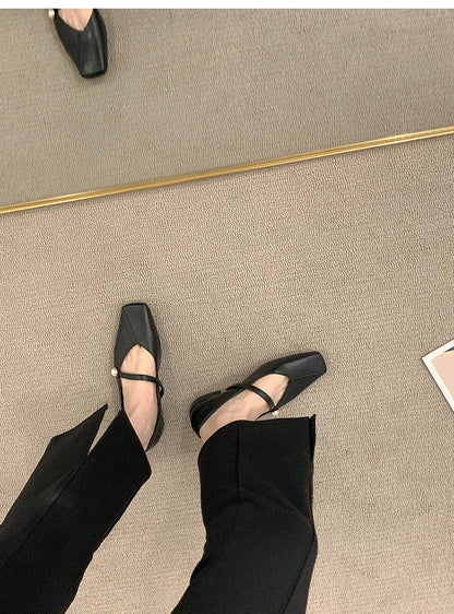 Women's Flat Shoes2023Spring, Autumn, Summer New Versatile Design Mary Jane Women's Shoes Gentle Style Evening Shoes