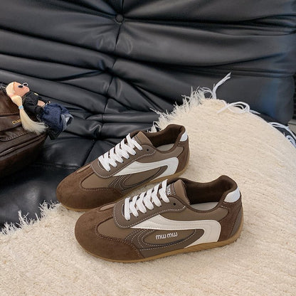 2025Autumn Low Top（Upper Height Less10cm)Sports Shoes Rubber Women's Lace-Up