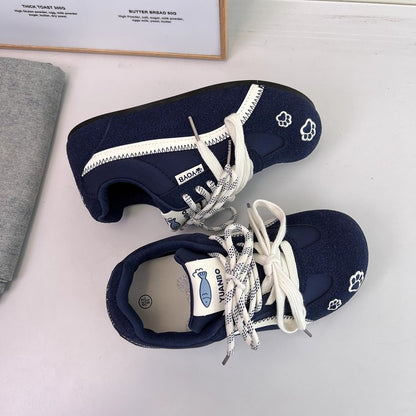 2025Autumn rubber sneakers low-top（Upper Height Less10cm)Lace-up Women