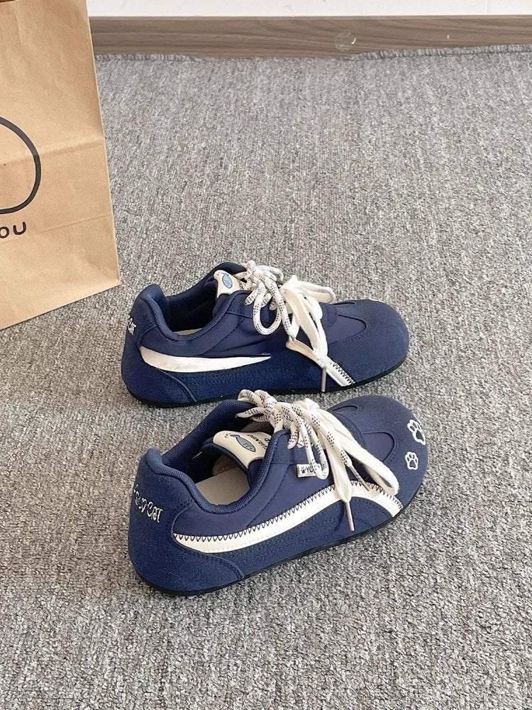 2025Autumn rubber sneakers low-top（Upper Height Less10cm)Lace-up Women