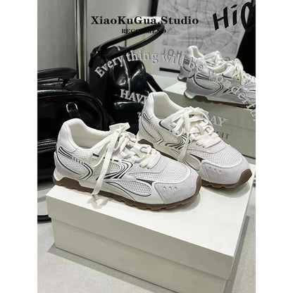 2025Summer Low-Cut（Upper Height Less10cm)Sports shoes women's rubber lace-up
