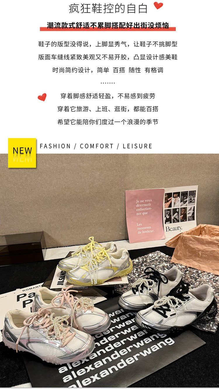 2025Women's Low-Cut Summer Sneakers（Upper Height Less10cm)Sports Shoes Lace Rubber