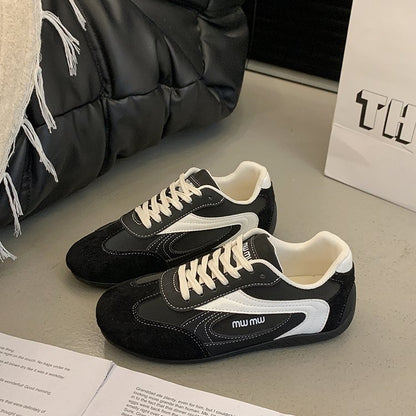 2025Autumn Low Top（Upper Height Less10cm)Sports Shoes Rubber Women's Lace-Up