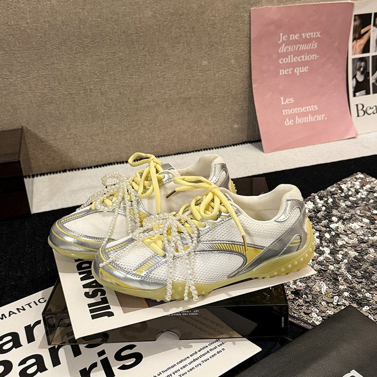 2025Women's Low-Cut Summer Sneakers（Upper Height Less10cm)Sports Shoes Lace Rubber