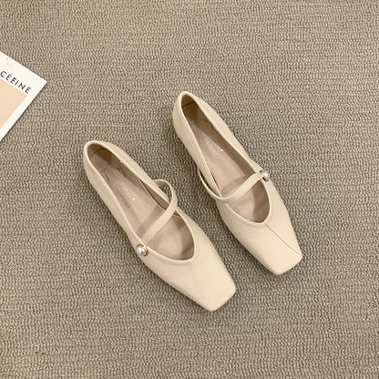 Women's Flat Shoes2023Spring, Autumn, Summer New Versatile Design Mary Jane Women's Shoes Gentle Style Evening Shoes