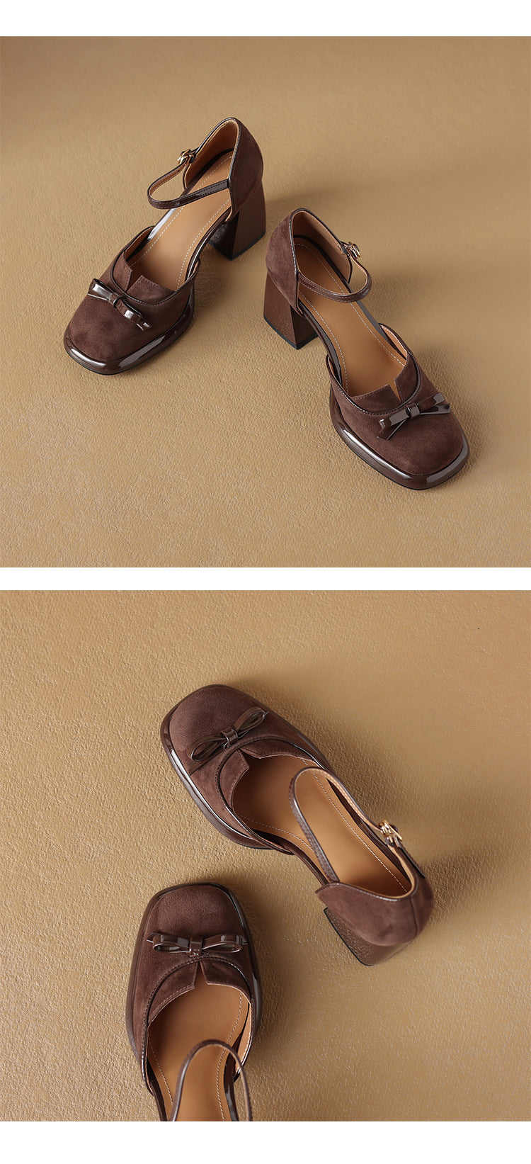 French Retro Elegant Mature Hollow Toe Sandals2024New Year's New Versatile Simple Thick Heel Buckle High Heels