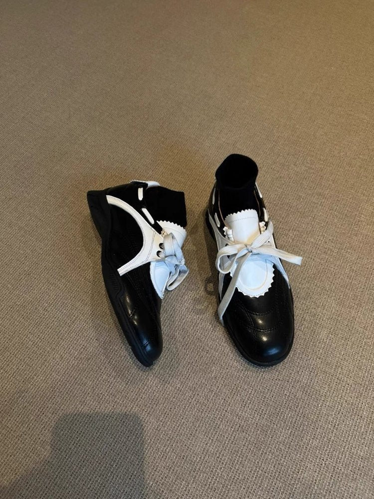 2025Spring Low-Top（Upper Height Less10cm)Rubber lace-up sneakers for women