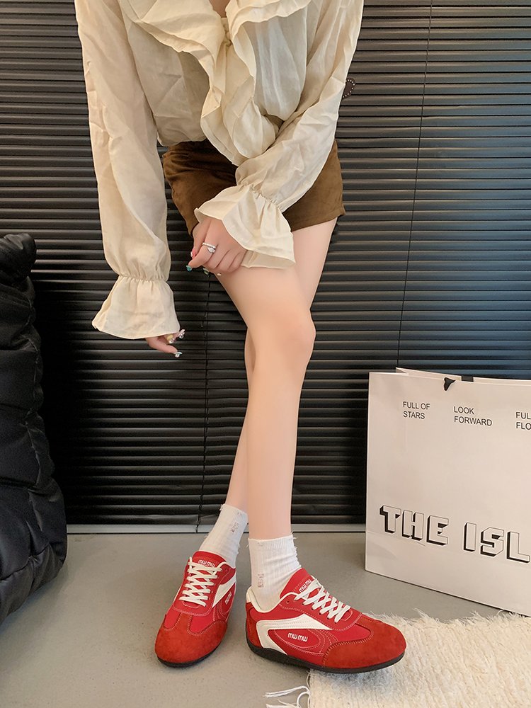 2025Autumn Low Top（Upper Height Less10cm)Sports Shoes Rubber Women's Lace-Up