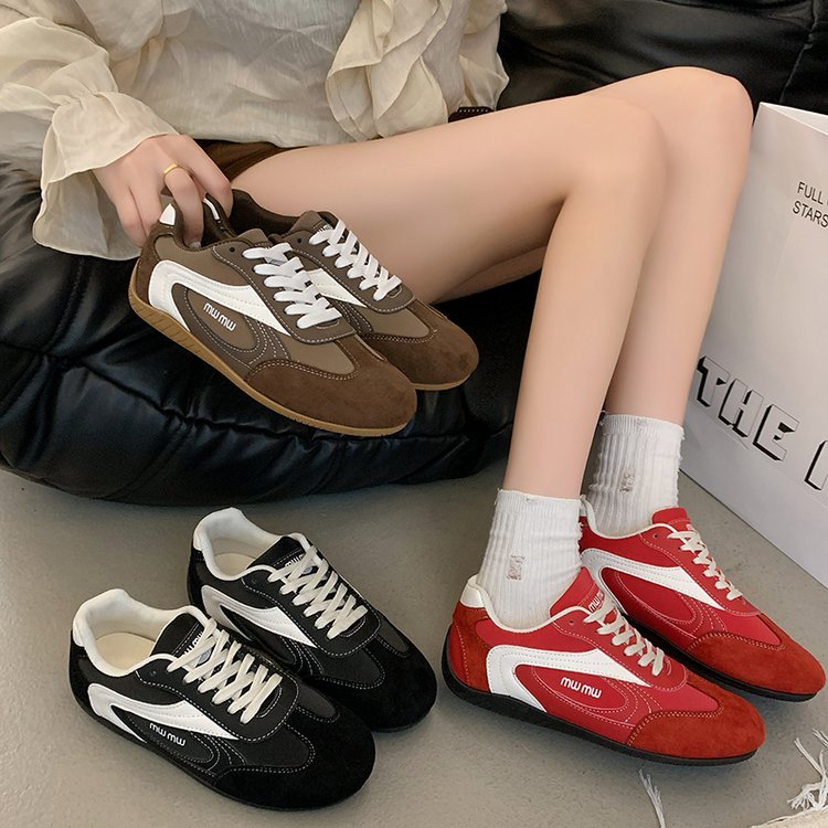 2025Autumn Low Top（Upper Height Less10cm)Sports Shoes Rubber Women's Lace-Up