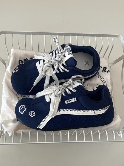 2025Autumn rubber sneakers low-top（Upper Height Less10cm)Lace-up Women