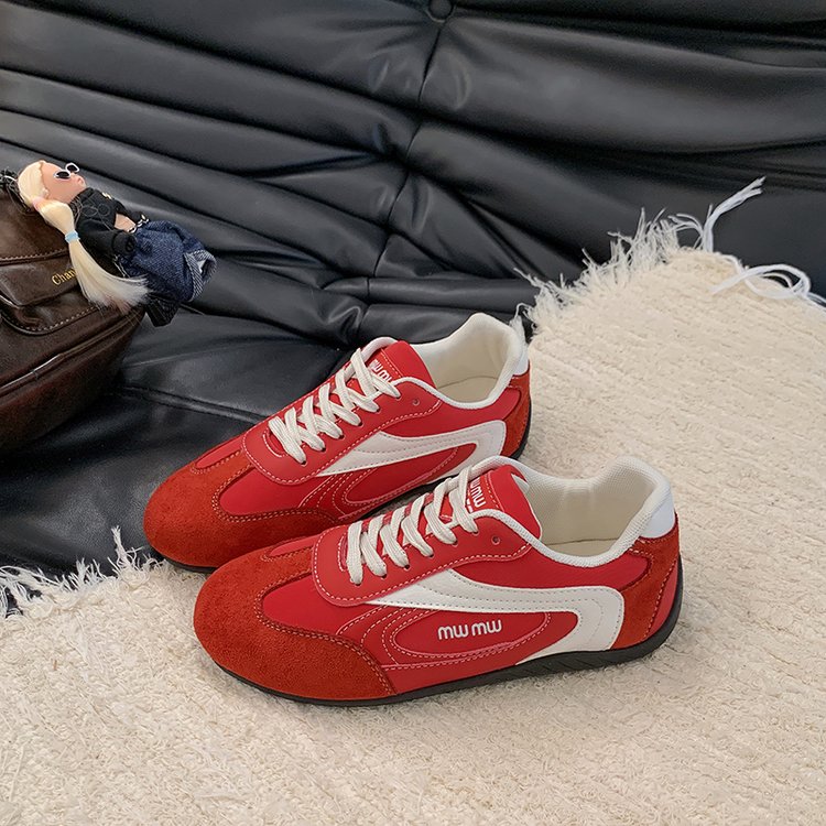 2025Autumn Low Top（Upper Height Less10cm)Sports Shoes Rubber Women's Lace-Up